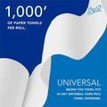 Kimberly-Clark Scott Essential Universal High-Capacity Hard Roll Towels with Absorbency Pockets, White, 1 Carton, KCC01000
