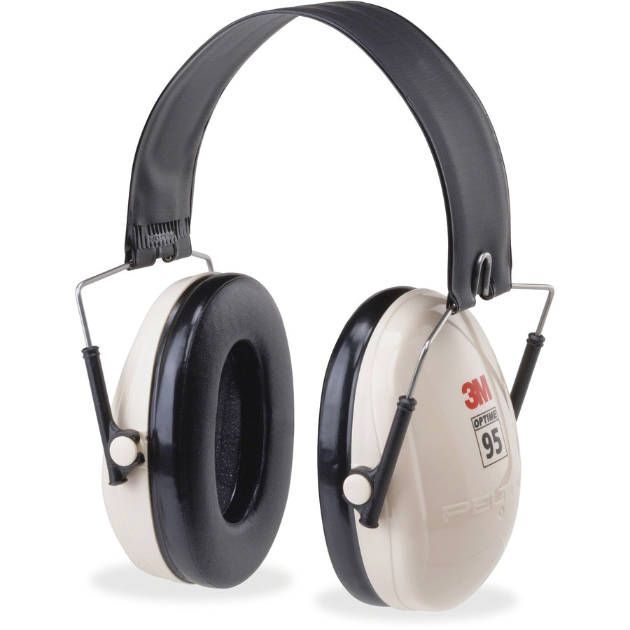 Peltor Optime 95 Folding Earmuffs, White, Plastic, Low Linting, MMMH6FV