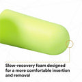 3M E-A-R soft Neons Uncorded Earplugs, Neon Yellow, 1 Box, MMM3121250