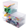 Deflecto Stackable Cube Organizer, Clear, DEF350701