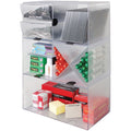 Deflecto Stackable Cube Organizer, Clear, DEF350701