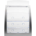 Deflecto Contemporary Literature Holder, Silver, DEF693745