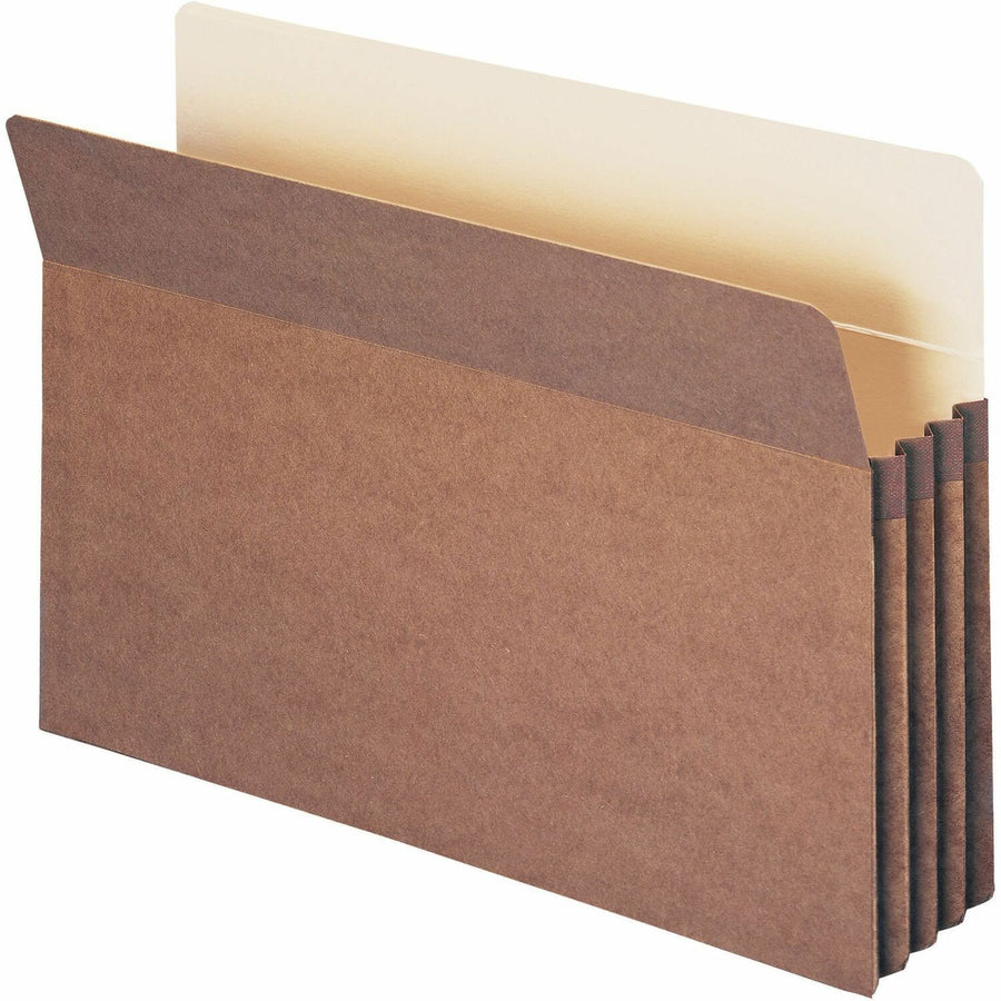 Smead Recycled File Pockets, 9.5" Width x 14.625" Length, Redrope, Straight, Dye-free, 25 / Box, SMD74205