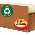 Smead Straight Tab Cut Legal Recycled File Pocket, Redrope, 9 1/2" Width x 14 5/8" Length, 10 / Box, SMD74206