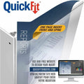 Davis Group of QuickFit Ring Binder, Black, 8 1/2" Width x 14" Length, STW95011L
