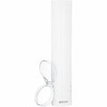 San Jamar Small Pull-type Water Cup Dispenser, Transparent White, SJMC4160WH