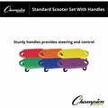 Champion Sports Standard Scooter Set w/Handles, Purple, 1 Set, CSIPGHSET