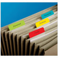 3M Post-it Solid Colors Angled Filing Tabs, Assorted, 24 / Pack, MMM686AALYR