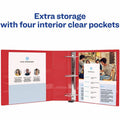 Avery Heavy-Duty View Binders with One Touch EZD Rings, Red, 8 1/2" Width x 11" Length, AVE79326