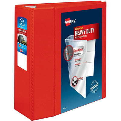 Avery Heavy-Duty View Binders with One Touch EZD Rings, Red, 8 1/2" Width x 11" Length, 2EA/CT — view 1