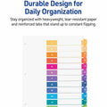 Avery Dividers, 12 Tabs, Ready Index (3 Sets of 11073), White, 8 / Carton, AVE11073
