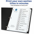 Avery Dividers, 12 Tabs, Ready Index (3 Sets of 11078), White, 1 Carton, AVE11078