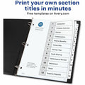 Avery Dividers, 12 Tabs, Ready Index (3 Sets of 11078), White, 1 Carton, AVE11078