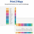 Avery Dividers, 15 Tabs, Ready Index, (3 Sets of 11074), White, 24 / Carton, AVE11074