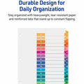 Avery Dividers, 15 Tabs, Ready Index, (3 Sets of 11074), White, 24 / Carton, AVE11074