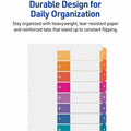 Avery Dividers, 8 Tabs, Ready Index (3 Sets of 11071), White, 12 / Carton, AVE11071