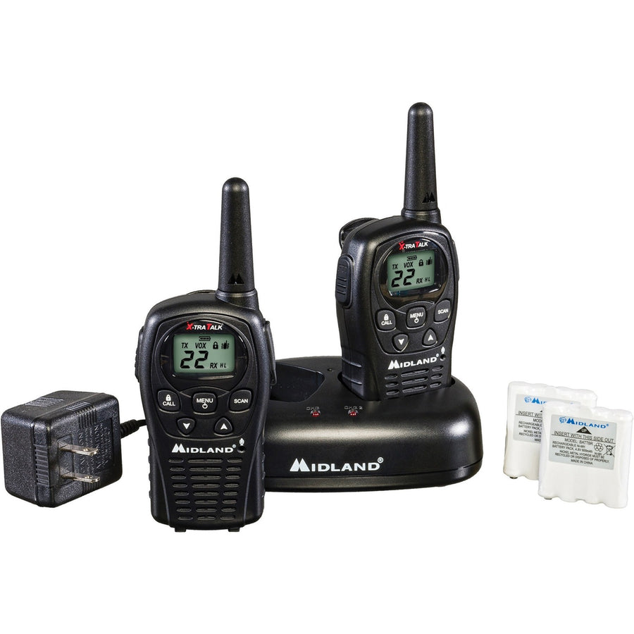 Midland LXT500VP3 Two-way Radio, 2.4" x 6.2", Black, Silent Operation, MROLXT500VP3