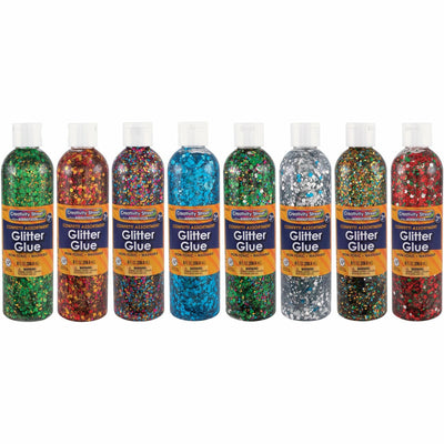 Dixon Ticonderoga Creativity Street Classroom Size Glitter Chips, Assorted, 8 / Box, PAC8562