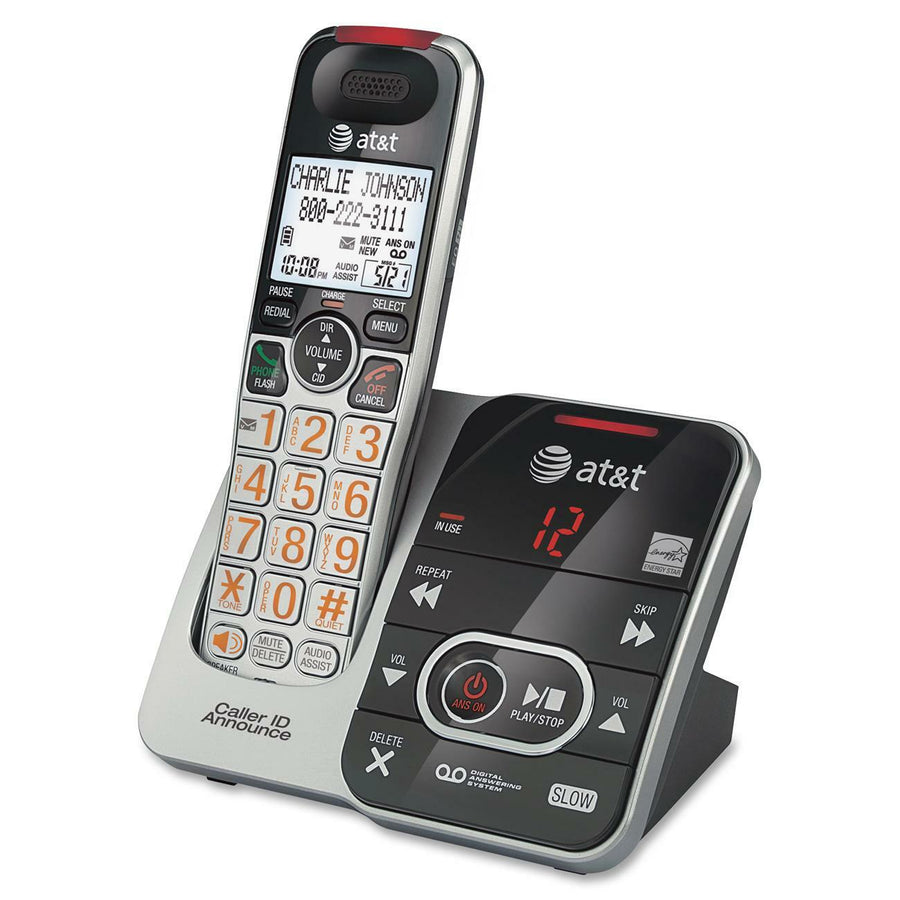 VTech AT&T DECT 6.0 1.90 GHz Cordless Phone - Silver, /BX 3BX/CT — view 1