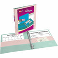 Avery 1/2" Two-Tone View 3-Ring Binder With Pockets, White, 8 1/2" Width x 11" Length, 12 / Carton, AVE17241
