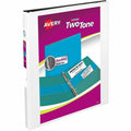 Avery 1/2" Two-Tone View 3-Ring Binder With Pockets, White, 8 1/2" Width x 11" Length, 12 / Carton, AVE17241
