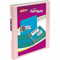 Avery 1/2" Two-Tone View 3-Ring Binder With Pockets, White, 8 1/2" Width x 11" Length, 12 / Carton, AVE17241
