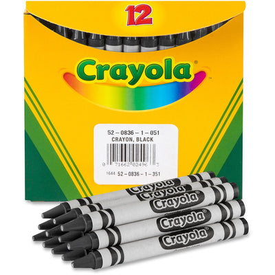 Crayola Bulk Crayons, Black, 1 Box, CYO520836051