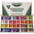 Crayola Triangular Anti-roll Crayons, Blue Green, 1 Box, CYO528039