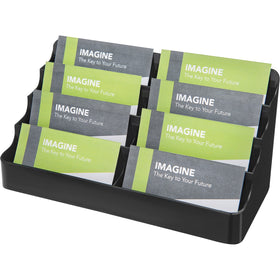 Deflecto Sustainable Office Business Card Holder, Black, DEF90804