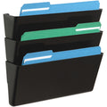 Deflecto Stackable DocuPocket Set, Black, DEF73604