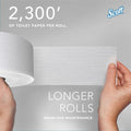 Kimberly-Clark Scott Coreless High-Capacity Jumbo Roll Toilet Paper, White, 12 / Carton, KCC07005