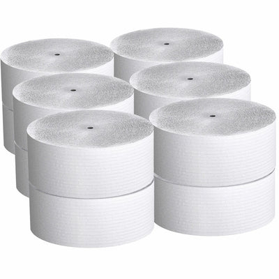 Kimberly-Clark Scott Coreless High-Capacity Jumbo Roll Toilet Paper, White, 12 / Carton, KCC07005
