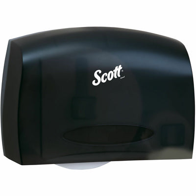 Kimberly-Clark Scott Essential Coreless Jumbo Roll Toilet Paper Dispenser, Black, 1 x Roll, KCC09602
