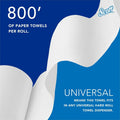 Kimberly-Clark Scott Essential Universal Hard Roll Towels with Absorbency Pockets, White, 1 Carton, KCC01040