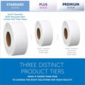 Kimberly-Clark Scott JRT Bathroom Tissue, White, 12 / Carton, KCC67805