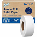Kimberly-Clark Scott JRT Bathroom Tissue, White, 12 / Carton, KCC67805