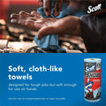 Kimberly-Clark Scott Original Shop Towels, Blue, 1 Carton, KCC75130