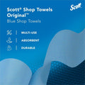 Kimberly-Clark Scott Original Shop Towels, Blue, 1 Carton, KCC75130