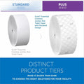 Kimberly-Clark Scott Coreless High-Capacity Jumbo Roll Toilet Paper with Elevated Design, White, 12 / Carton, KCC07006
