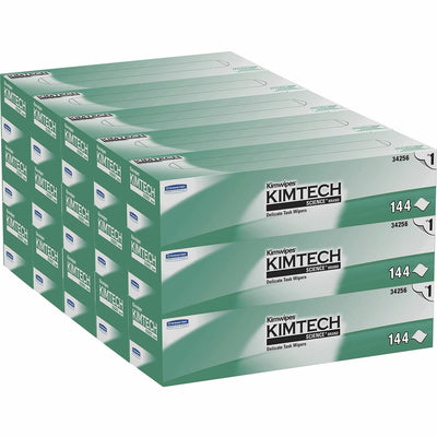 Kimberly-Clark KIMTECH Science Kimwipes Delicate Task Wipers - Pop-Up Box, White, 15 / Carton, KCC34256CT