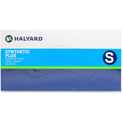 Halyard Health Synthetic Plus PF Vinyl Exam Gloves, Clear, 100 / Box, HLY55031