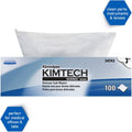 Kimberly-Clark KIMTECH Delicate Task Wipers - Pop-Up Box, White, 1 Box, KCC34743