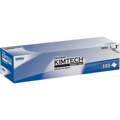 Kimberly-Clark KIMTECH Delicate Task Wipers - Pop-Up Box, White, 1 Box, KCC34743