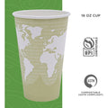 Eco-Products 16 oz World Art Hot Beverage Cups, Multi, 20 / Carton, ECOEPBHC16WA