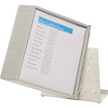 Durable Office Desk Reference System with Display Sleeves, Gray, DBL535810
