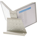 Durable Office Desk Reference System with Display Sleeves, Gray, DBL535810