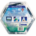 Falcon Safety Alcohol-free Antistatic Monitor Wipes, White, FALDMHJ