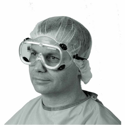 Medline Standard Fluid-Protection Lab Goggles, Clear, MIINON24776