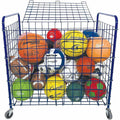 Champion Sports Full Size Lockable Ball Locker, Blue, CSILFX
