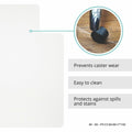 ES ROBBINS Everlife Hard Floor Chairmat, Clear, ESR132123